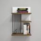 Preview: Nezma Sapphire modern melamine-coated 3-tier wall shelf white